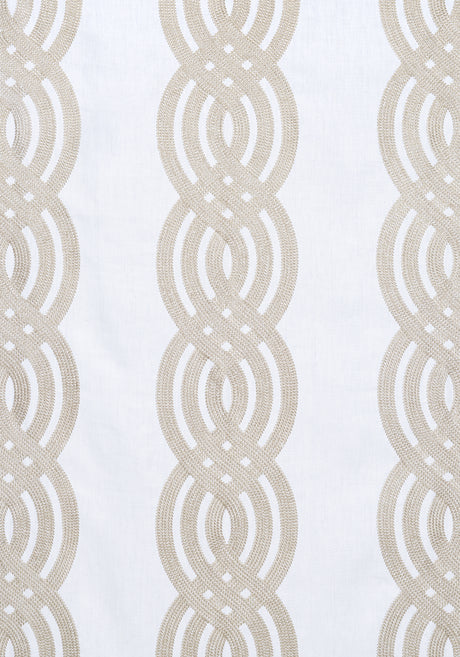 Thibaut W710804 BRAID EMBROIDERY Cream Fabric
