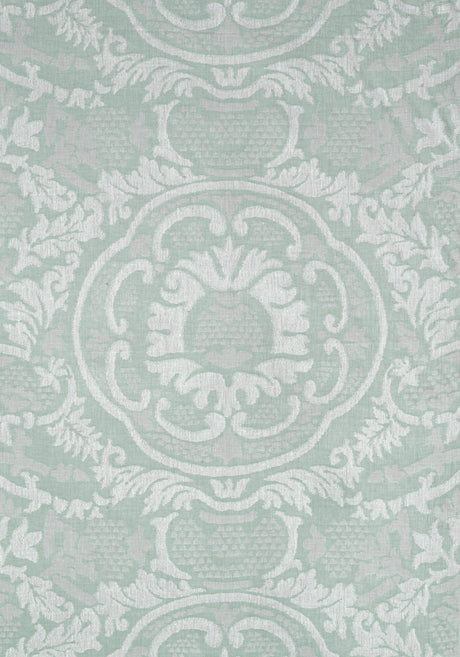 Thibaut W710839 EARL DAMASK Robin's Egg Fabric