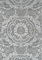 Thibaut W710840 EARL DAMASK Charcoal Fabric