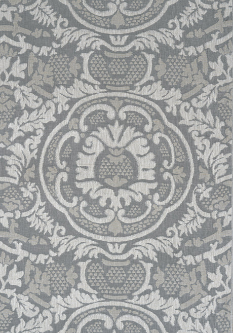 Thibaut W710840 EARL DAMASK Charcoal Fabric