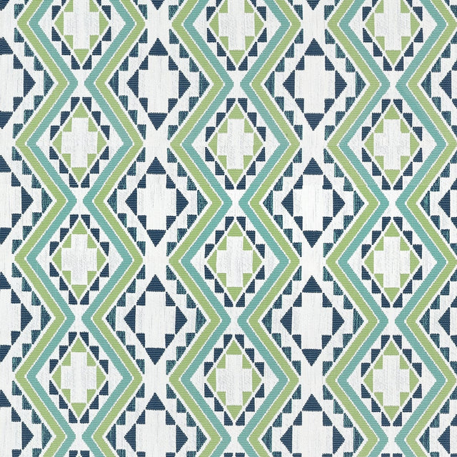 Thibaut SAGAMORE W711112 in Pear and Navy Fabric - ACADIA