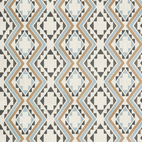 Thibaut SAGAMORE W711113 in Toffee and Charcoal Fabric - ACA
