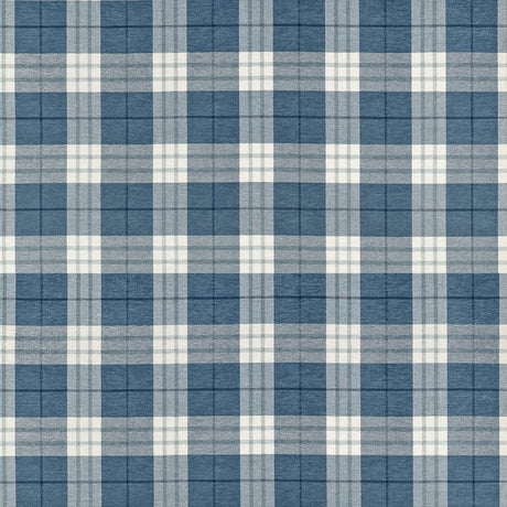 Thibaut PERCIVAL PLAID W711329 in True Blue Fabric - SAVILE