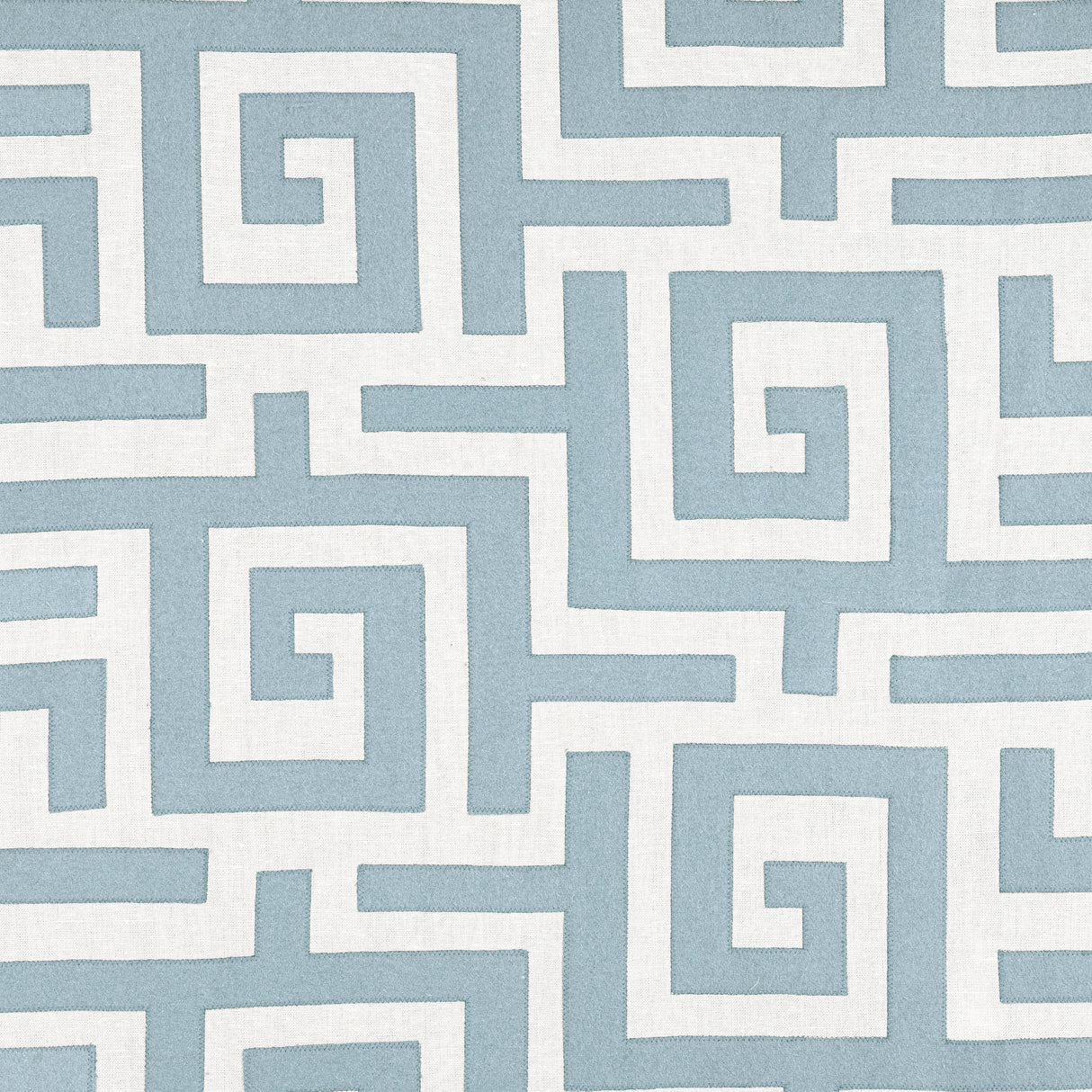 Thibaut W713222 TULUM APPLIQUE Spa Blue Fabric