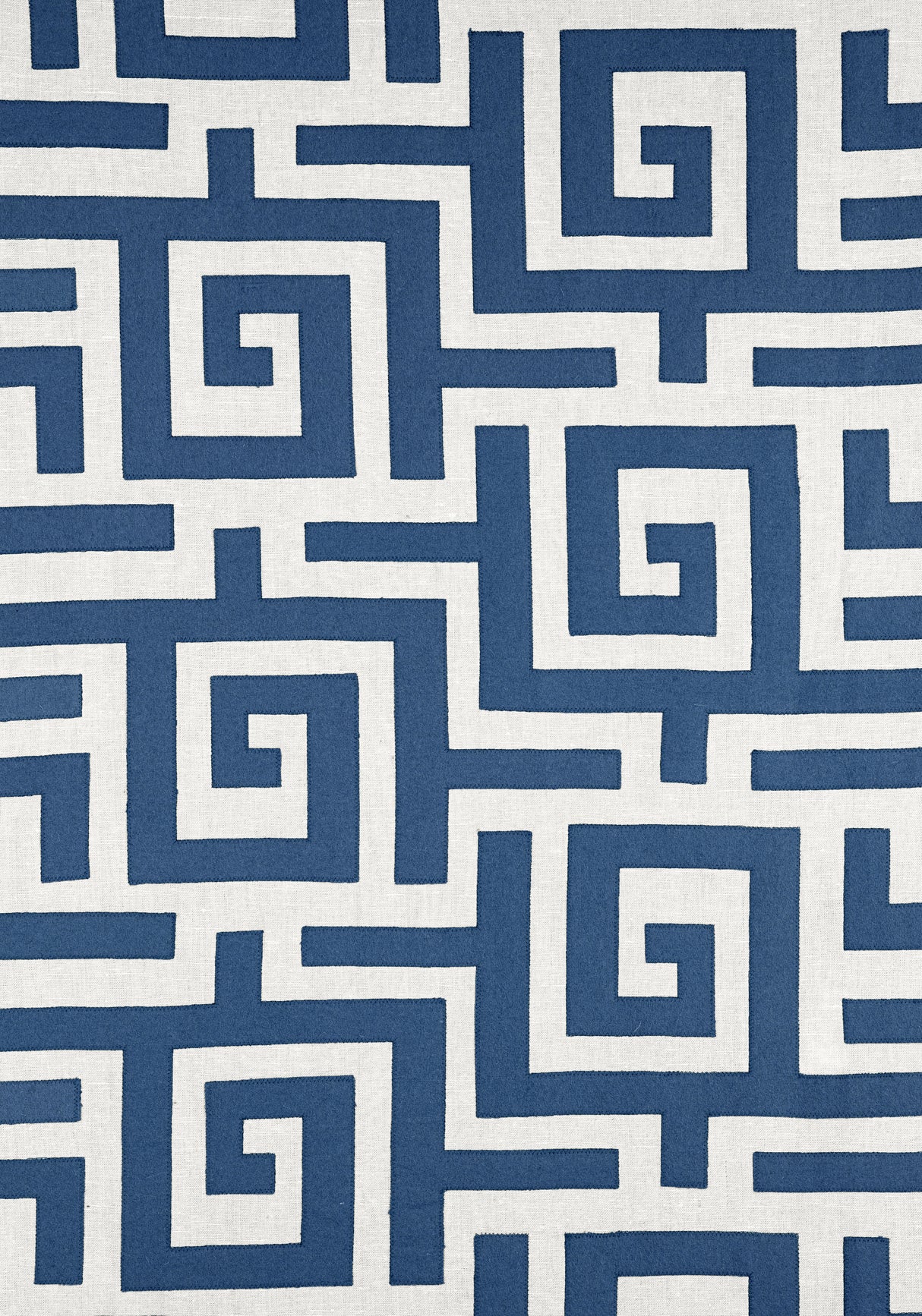 Thibaut W713225 TULUM APPLIQUE Navy Fabric