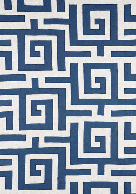 Thibaut W713225 TULUM APPLIQUE Navy Fabric