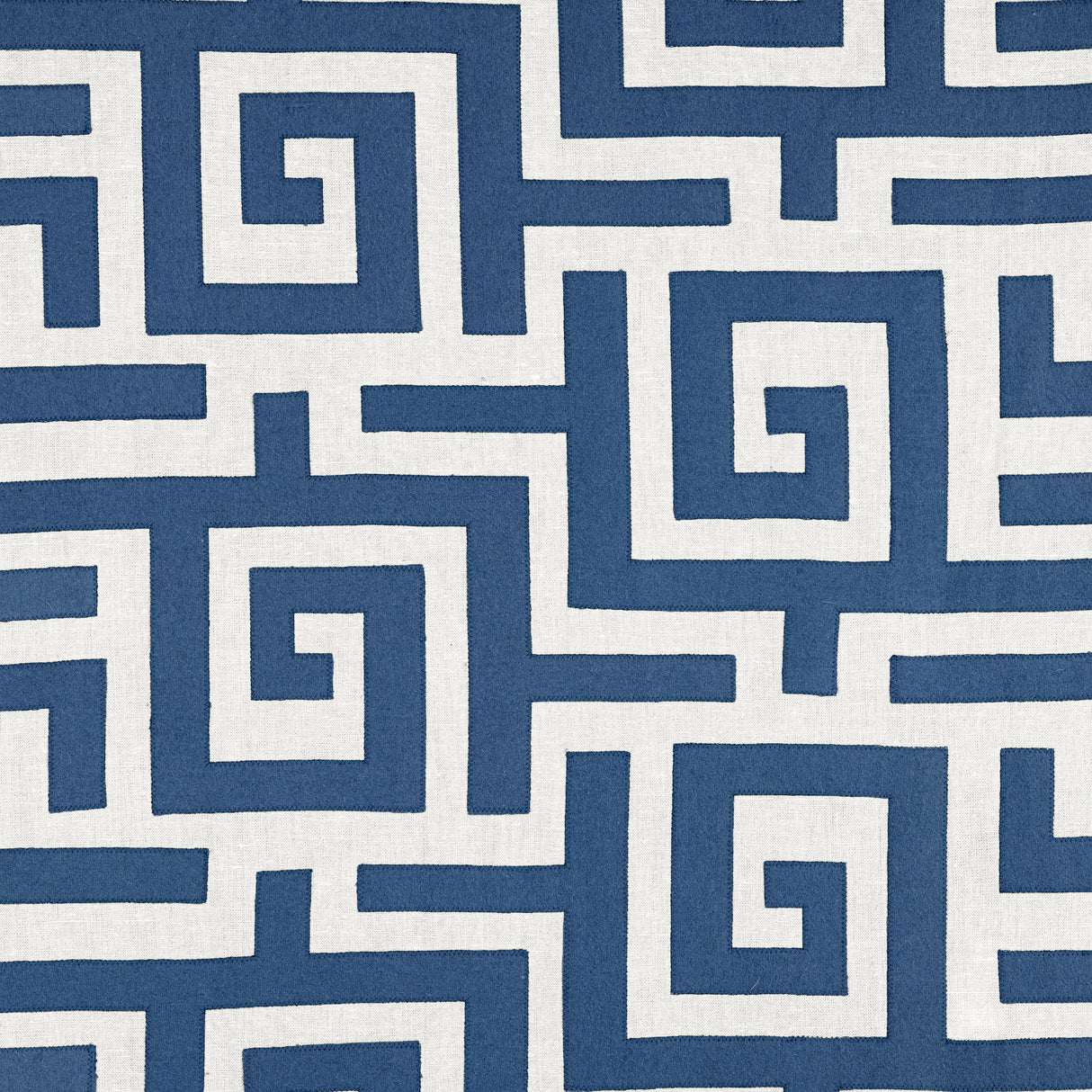 Thibaut W713225 TULUM APPLIQUE Navy Fabric