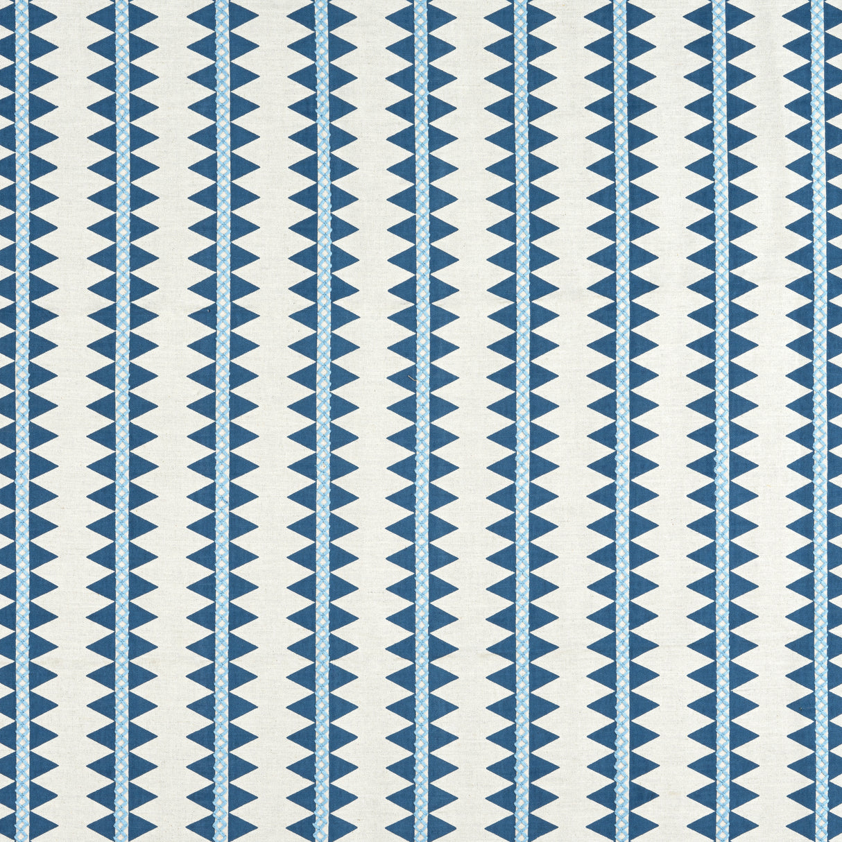 Thibaut W713244 RENO STRIPE EMBROIDERY Navy Fabric