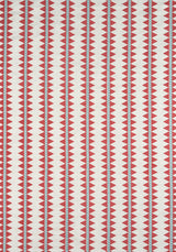 Thibaut W713245 RENO STRIPE EMBROIDERY Coral Fabric