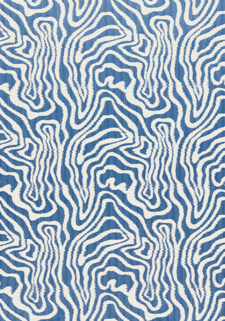Thibaut W713606 ALESSANDRO Blue Fabric