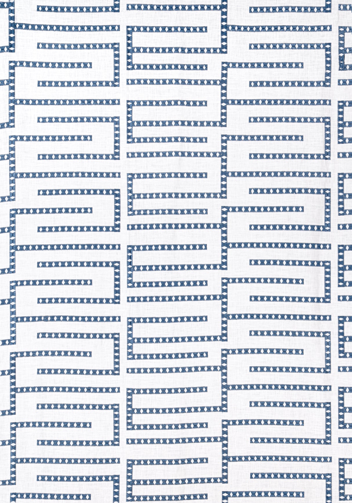 Thibaut W713627 ARCHITECT EMBROIDERY Blue Fabric