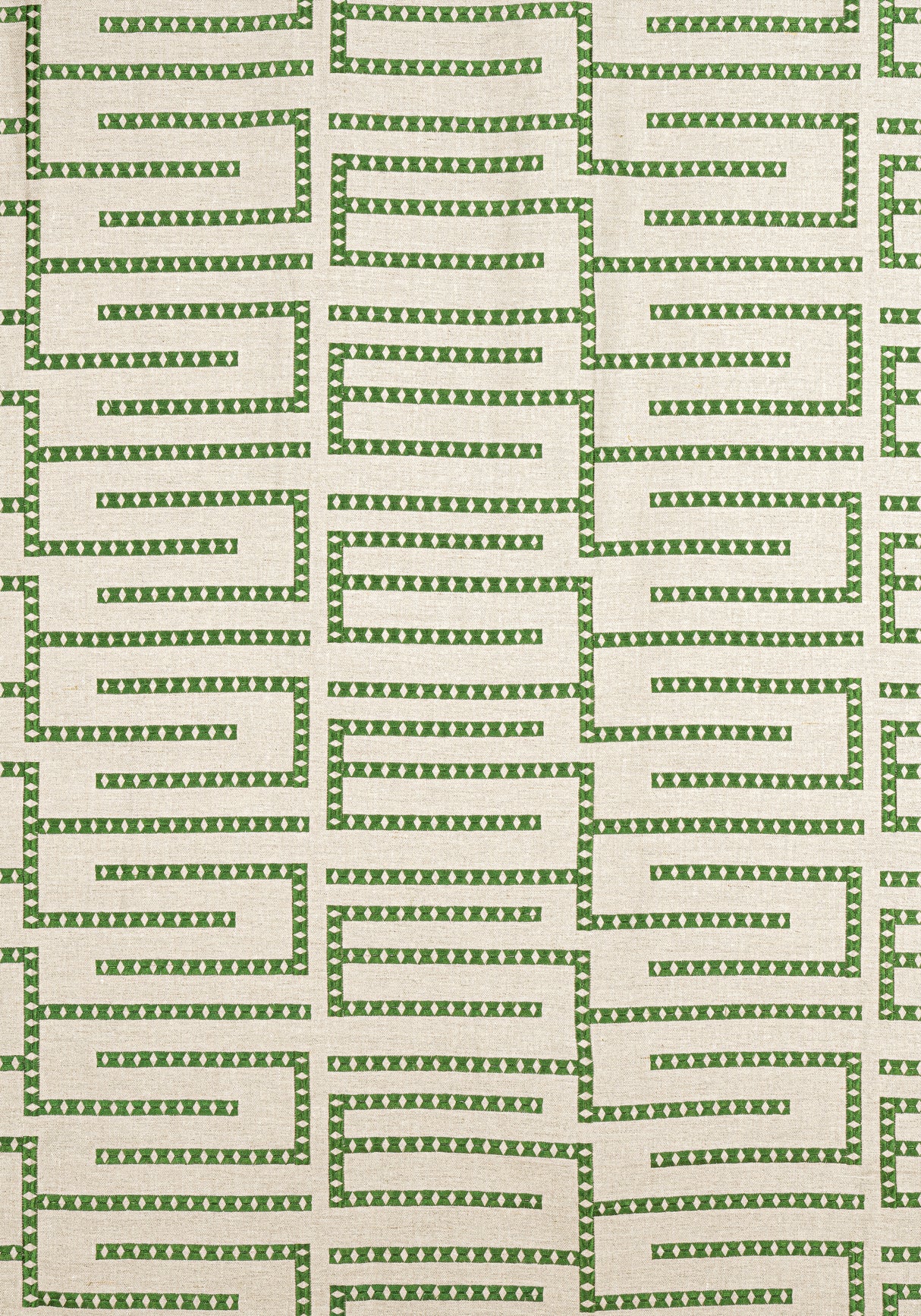 Thibaut W713628 ARCHITECT EMBROIDERY Emerald Fabric
