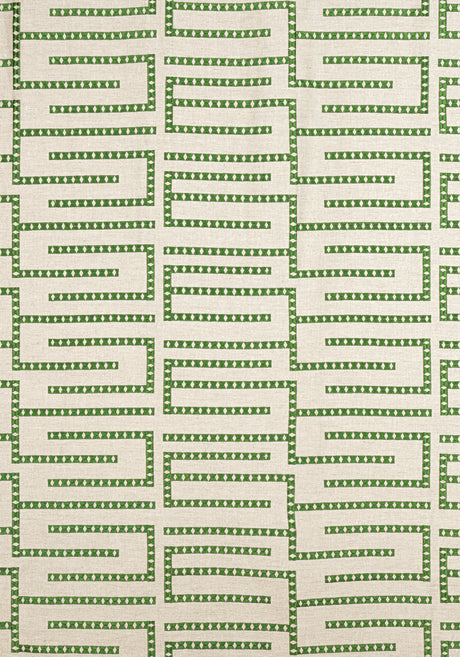 Thibaut W713628 ARCHITECT EMBROIDERY Emerald Fabric