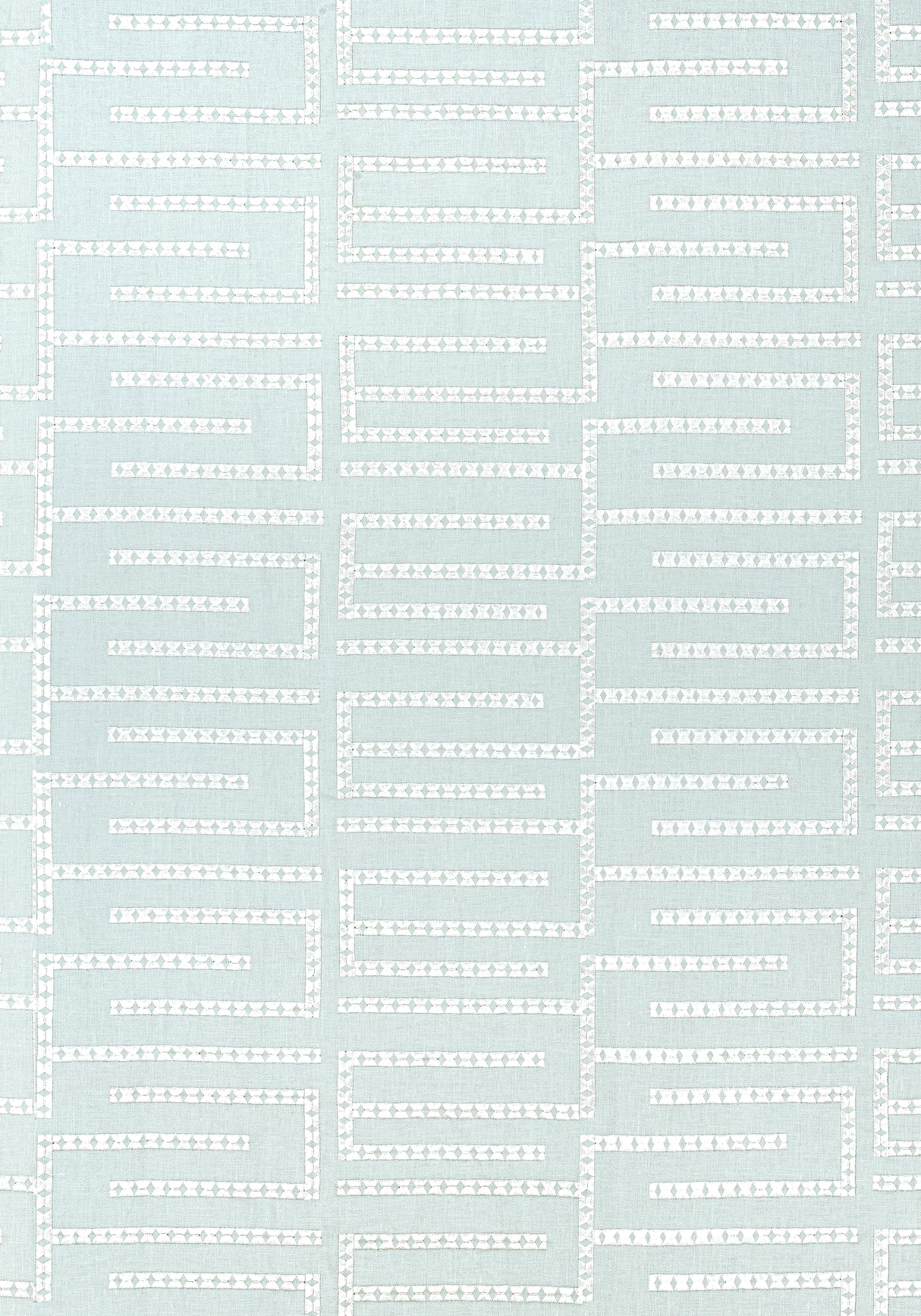 Thibaut W713629 ARCHITECT EMBROIDERY Mist Fabric