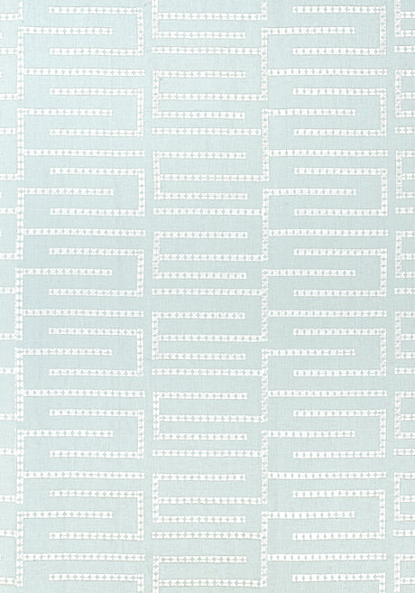Thibaut W713629 ARCHITECT EMBROIDERY Mist Fabric