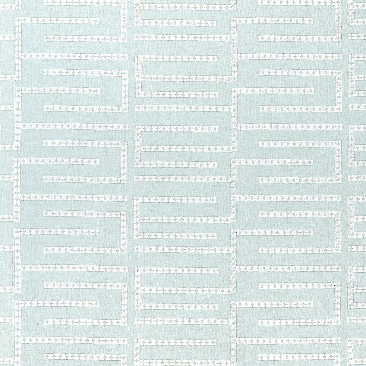 Thibaut W713629 ARCHITECT EMBROIDERY Mist Fabric