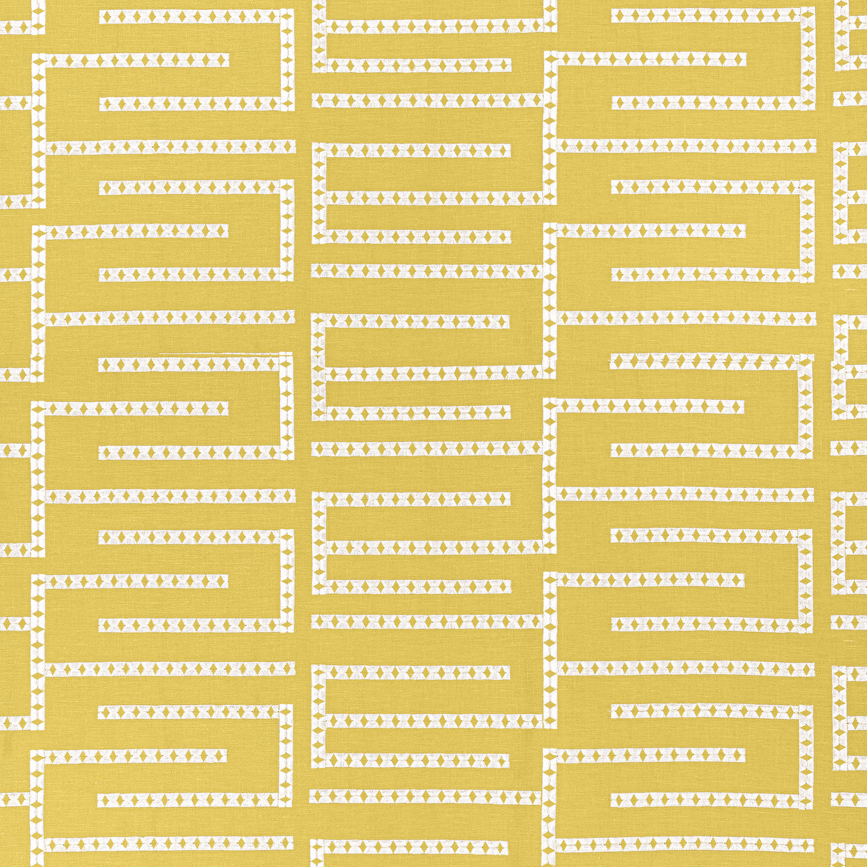 Thibaut W713632 ARCHITECT EMBROIDERY Harvest Gold Fabric