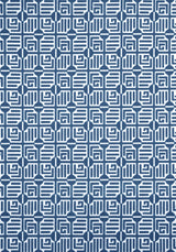 Thibaut W713641 LABYRINTH VELVET Navy Fabric
