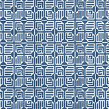 Thibaut W713641 LABYRINTH VELVET Navy Fabric