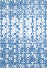 Thibaut W713642 LABYRINTH VELVET Blue Fabric