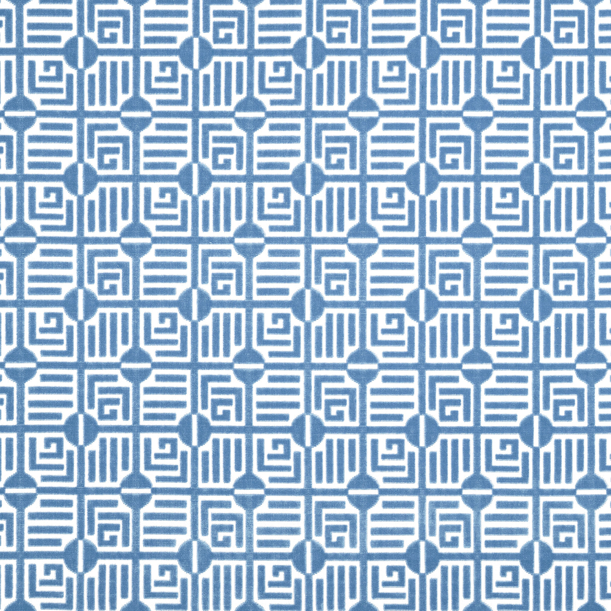 Thibaut W713642 LABYRINTH VELVET Blue Fabric