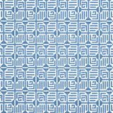 Thibaut W713642 LABYRINTH VELVET Blue Fabric