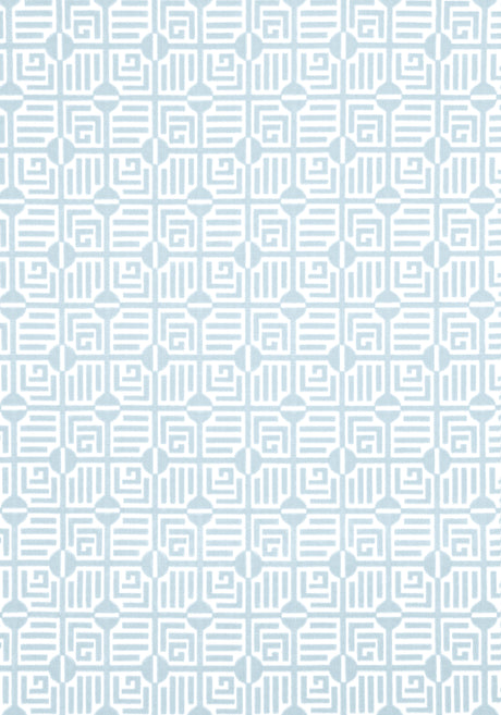 Thibaut W713643 LABYRINTH VELVET Spa Blue Fabric