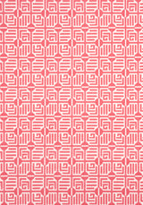 Thibaut W713648 LABYRINTH VELVET Coral Fabric