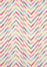 Thibaut W714343 HAMILTON EMBROIDERY Multi on Cream Fabric