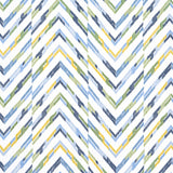 Thibaut W714345 HAMILTON EMBROIDERY Blue and Yellow Fabric