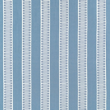 Thibaut RARITAN LINE EMBROIDERY W714631 in Blue Fabric - FAI