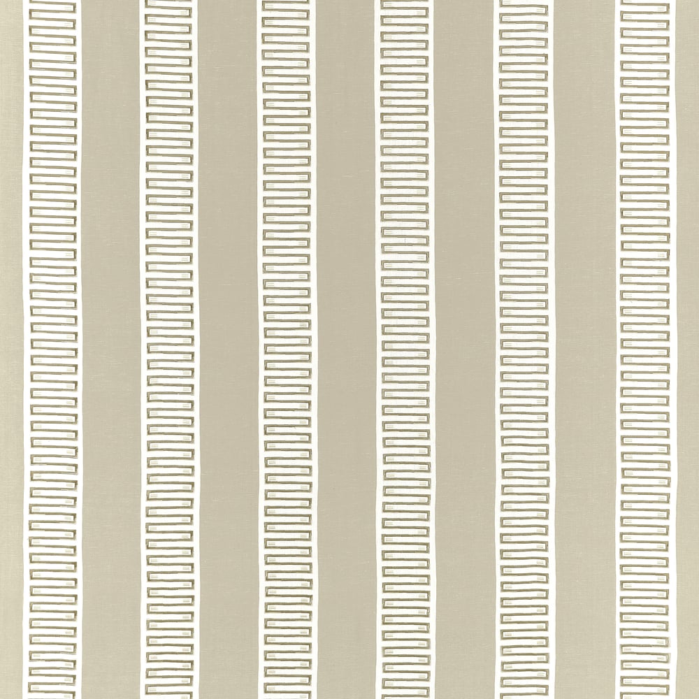 Thibaut RARITAN LINE EMBROIDERY W714632 in Beige Fabric - FA