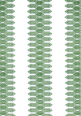 Thibaut W720808 NOLA STRIPE EMBROIDERY Green Fabric