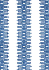 Thibaut W720810 NOLA STRIPE EMBROIDERY Navy Fabric