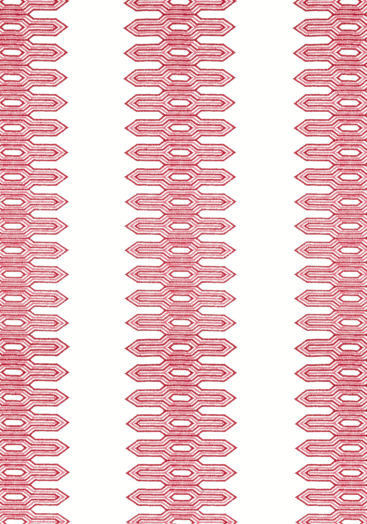 Thibaut W720812 NOLA STRIPE EMBROIDERY Pink Fabric