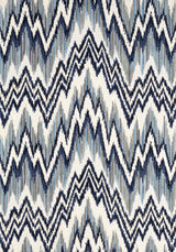 Thibaut W72820 RHYTHM VELVET Sterling and Navy Fabric
