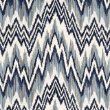 Thibaut W72820 RHYTHM VELVET Sterling and Navy Fabric