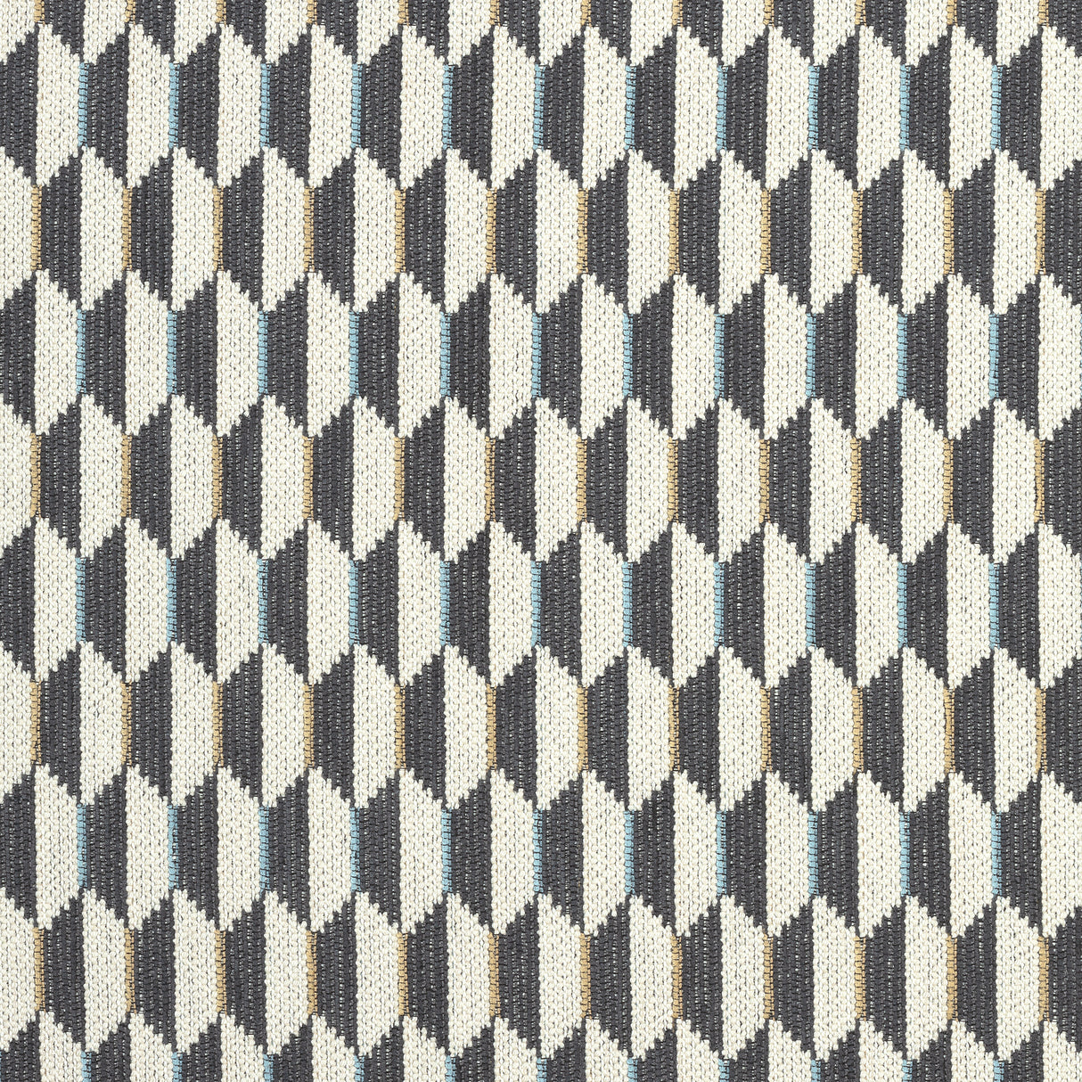 Thibaut W73353 OPTICA Charcoal Fabric