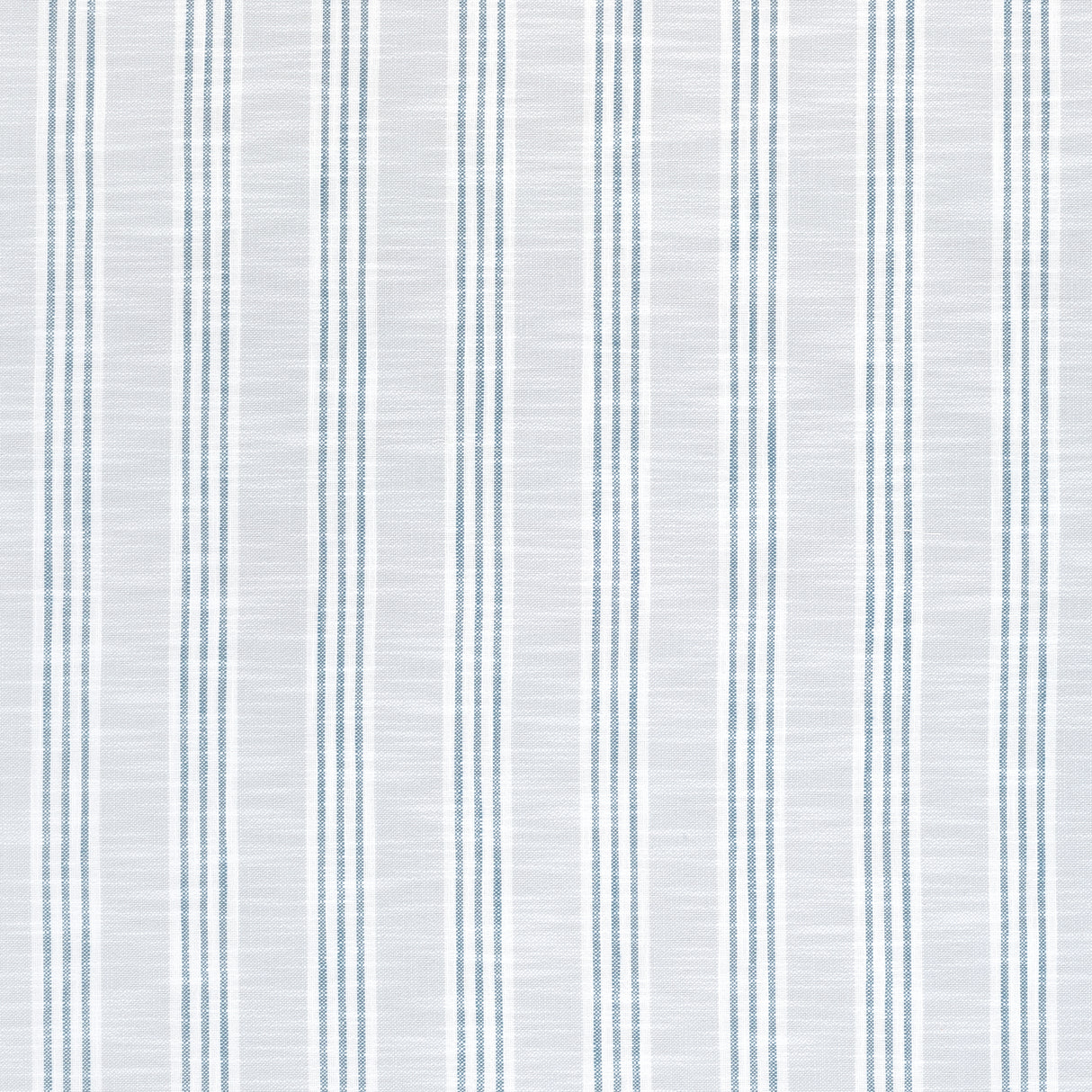 Thibaut W73484 SOUTHPORT STRIPE Sterling and Cobalt Fabric