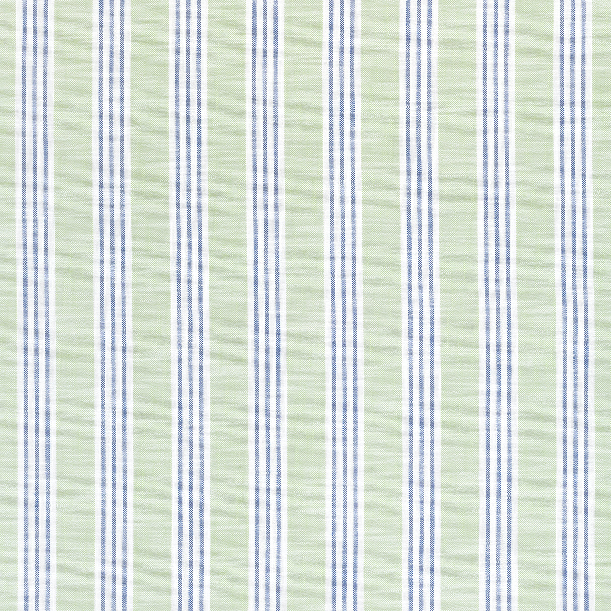 Thibaut W73486 SOUTHPORT STRIPE Green Apple and Royal Fabric
