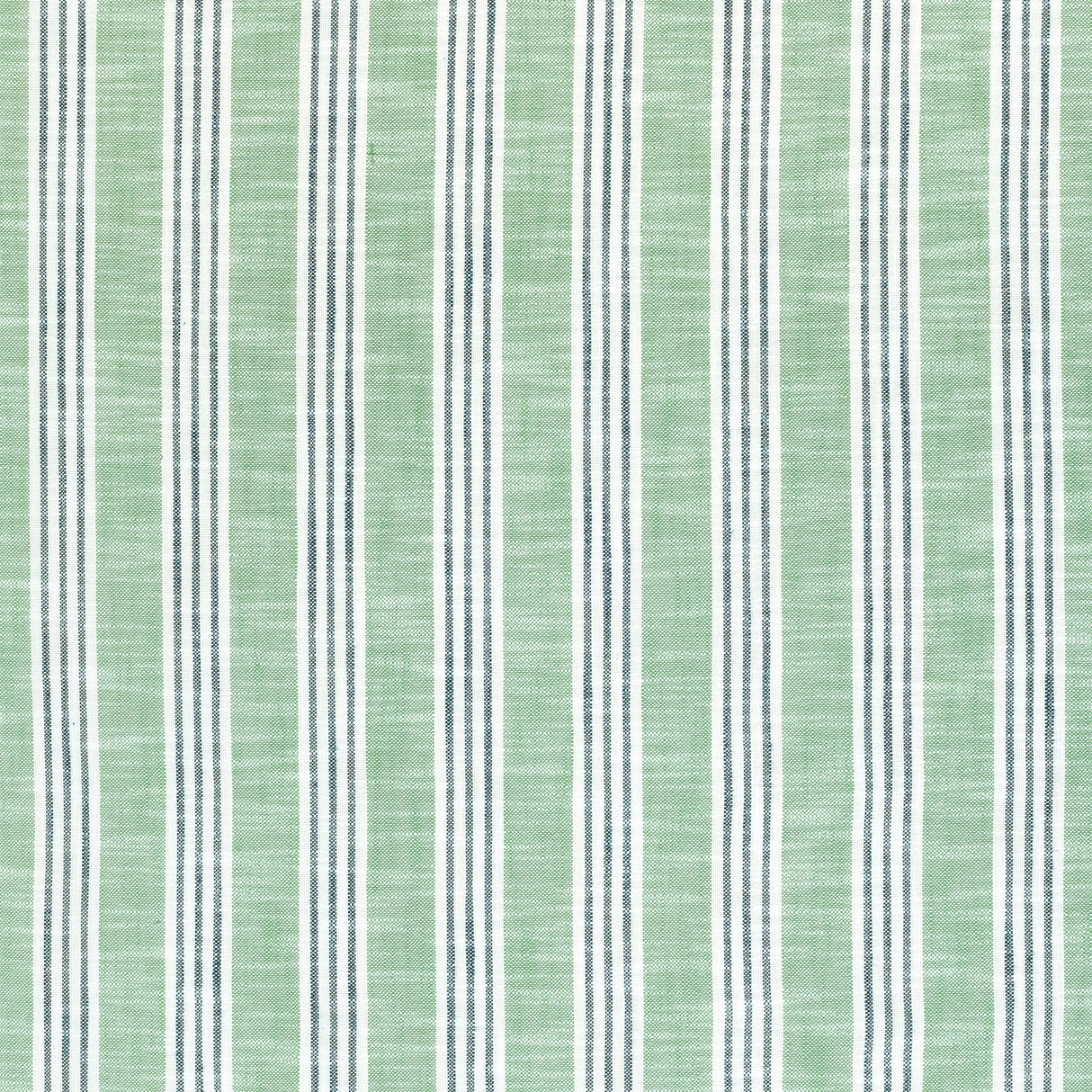 Thibaut W73487 SOUTHPORT STRIPE Kelly Green and Navy Fabric