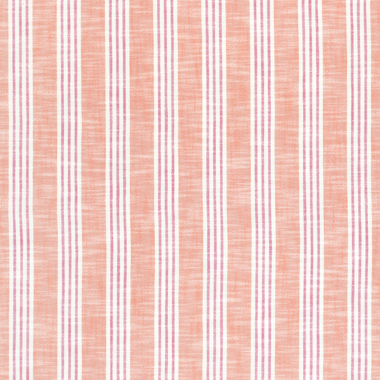 Thibaut W73491 SOUTHPORT STRIPE Coral and Peony Fabric