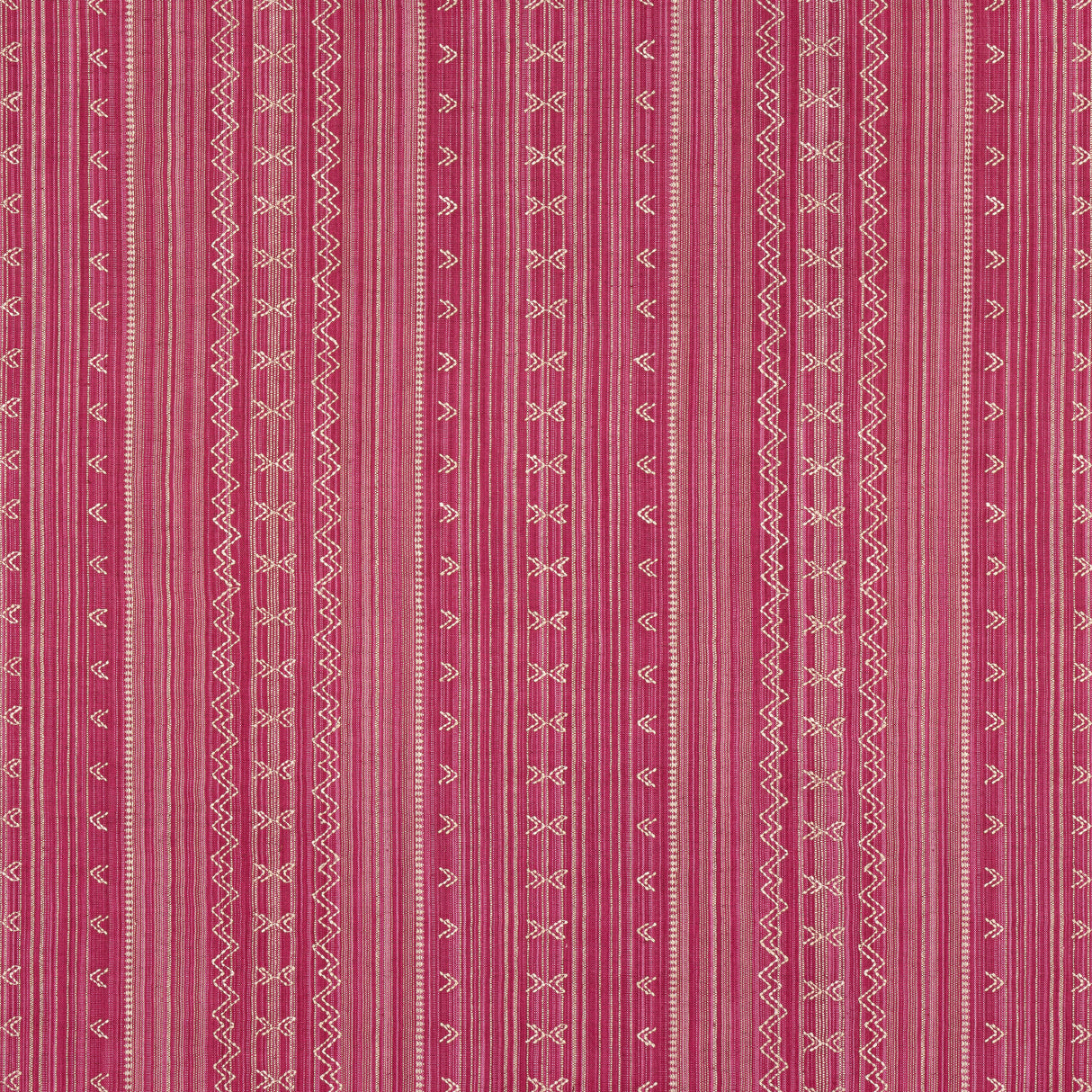 Thibaut W736454 CHARTER STRIPE EMBROIDERY Raspberry Fabric