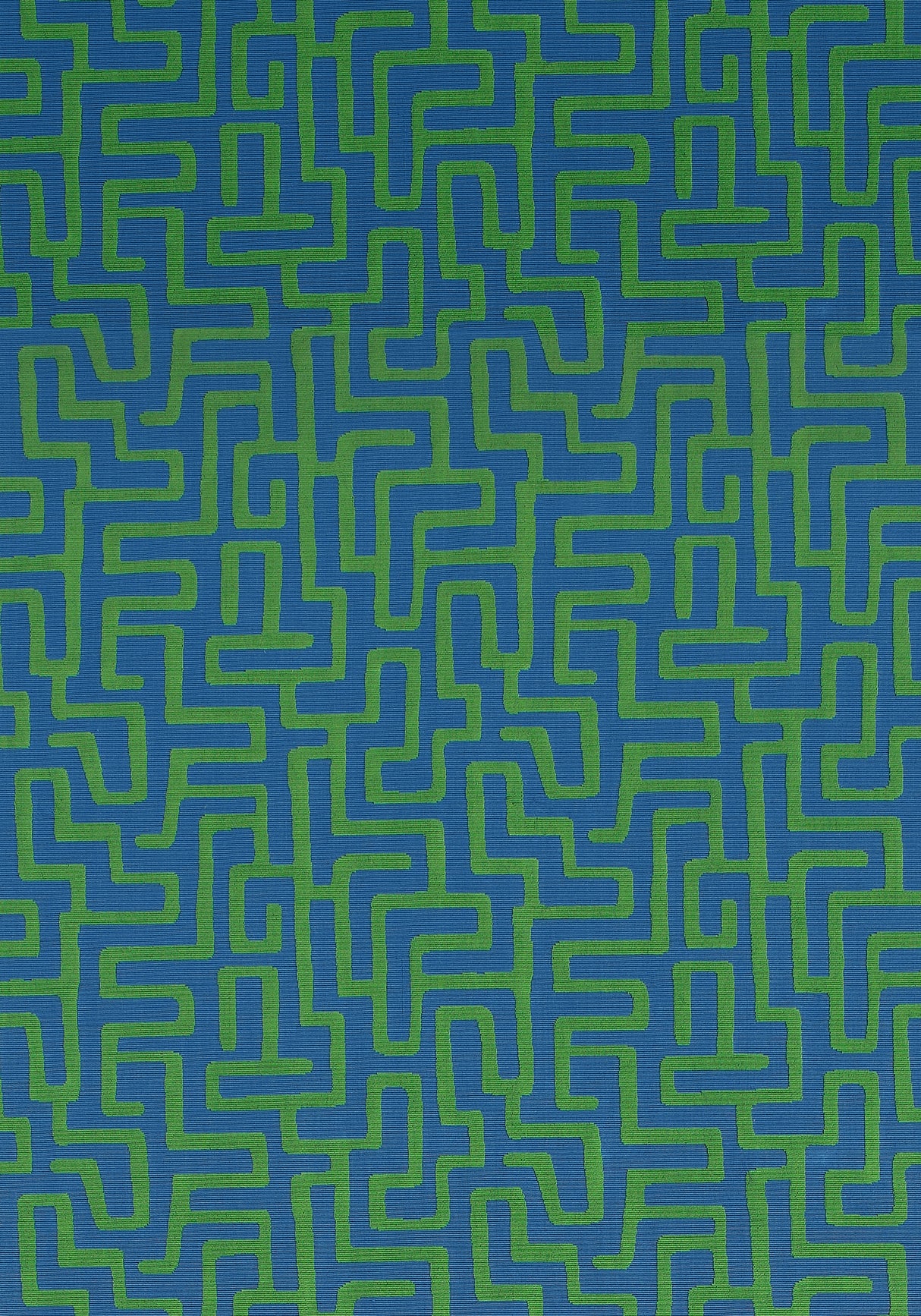 Thibaut W742034 TERRACE LANE Blue and Green Fabric