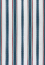 Thibaut W74665 SAMBA STRIPE Teal and Cranberry Fabric