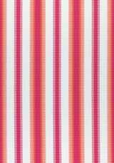 Thibaut W74666 SAMBA STRIPE Magenta and Coral Fabric