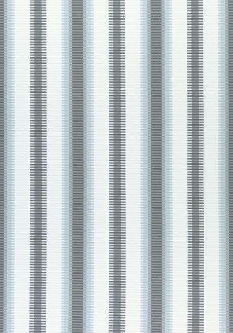 Thibaut W74667 SAMBA STRIPE Charcoal and Mineral Fabric