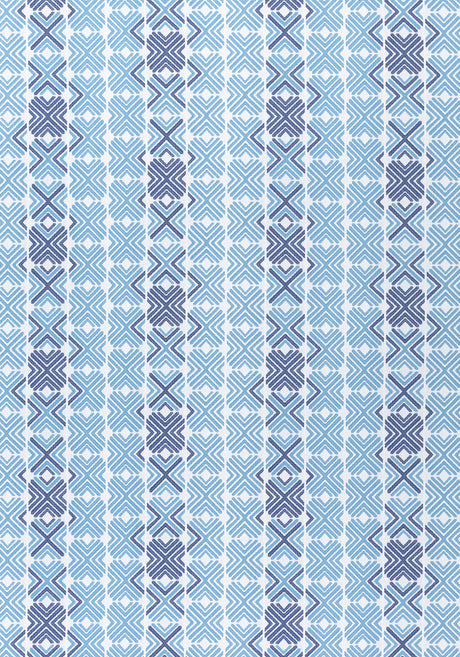 Thibaut W74677 JINX Sky and Royal Blue Fabric