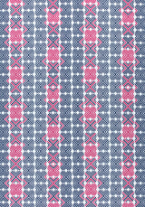 Thibaut W74680 JINX Navy and Magenta Fabric