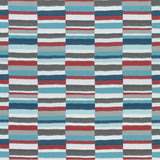 Thibaut W74689 CARNIVALE Teal and Cranberry Fabric